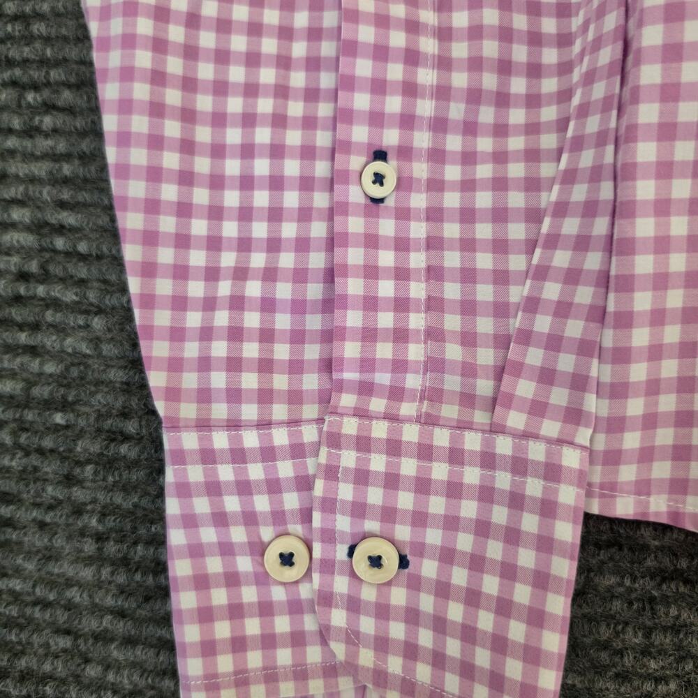UNTUCKit Men's Large Purple Gingham Button-Down Shirt - Picture 6 of 10